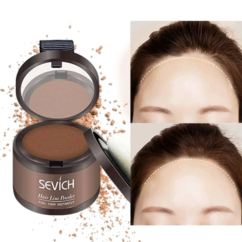 Sevich Hairline Powder 4g - corretivo de cabelo, diga adeus às falhas capilares
