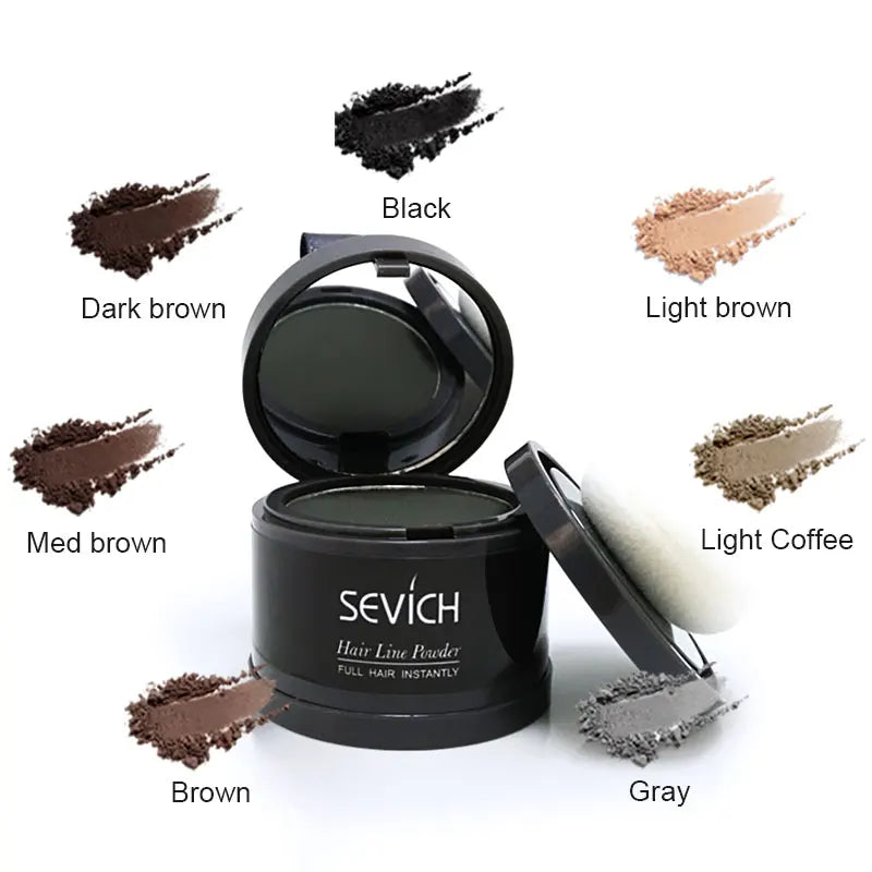 Sevich Hairline Powder 4g - corretivo de cabelo, diga adeus às falhas capilares