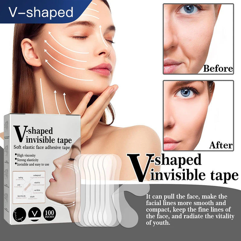 Fita adesiva Anti rugas - V Shaped invisible tape